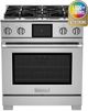 BlueStar® 30" Stainless Steel Pro Style Dual Fuel Range-0