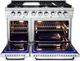 VEZENI Randolph 48" Stainless Steel Pro Style Gas Range-1
