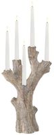 Currey & Company Rafaela Dark Brown Small Flameless LED Candelabra-1