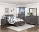 Homelegance® Zephyr Antique Silver/Brownish Gray Twin Panel Bed-1