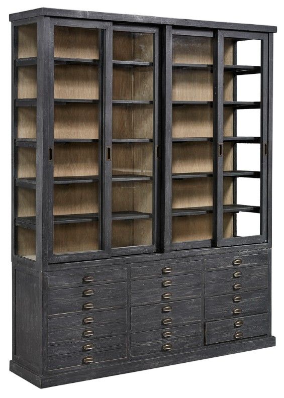Furniture Classics Balmoral Charcoal Display Cabinet-0