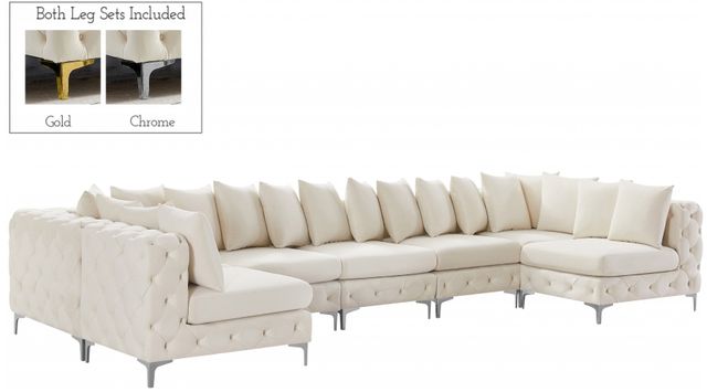 Meridian Furniture Tremblay 7-Piece Cream Modular Sectional-0