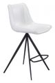 Zuo® Aki White and Black Set of 2 Counter Chairs-0
