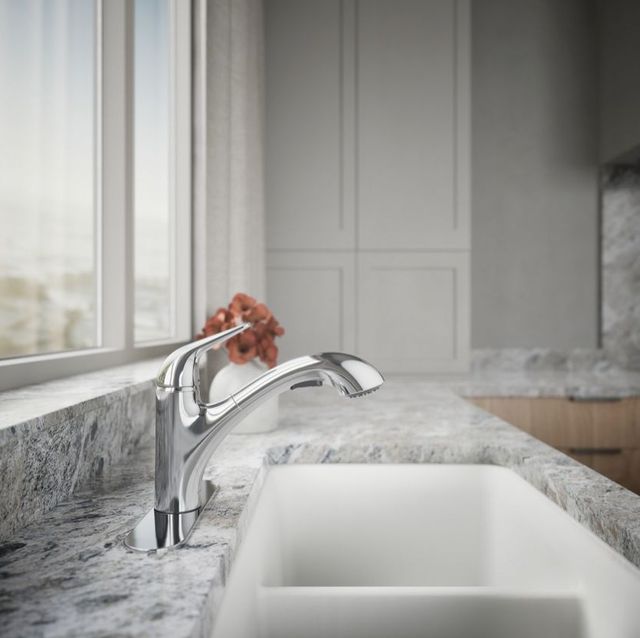 KOHLER® Jolt® Polished Chrome Kitchen Sink Faucet with 2-Function Sprayhead-4