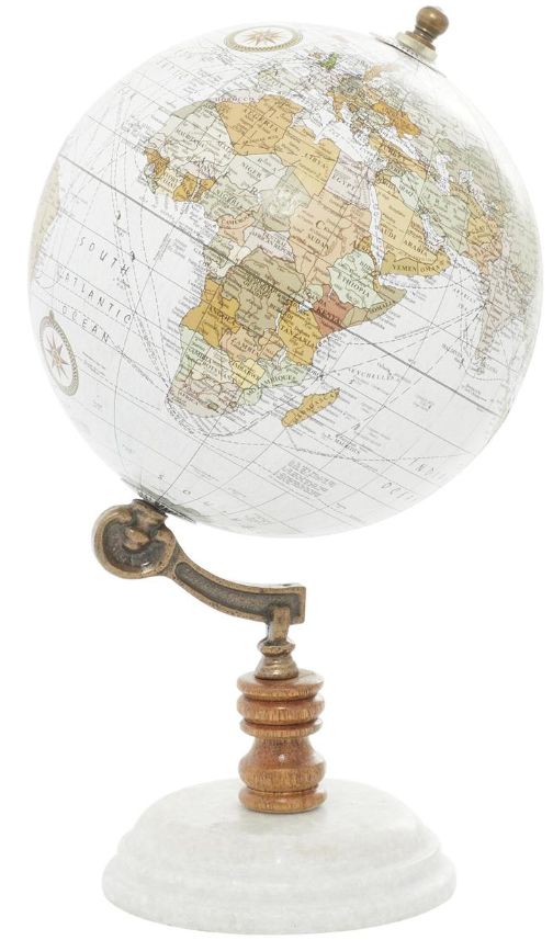 Deco Marche White 11" Globe-0