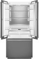 Smeg 36" 19.6 Cu. Ft. Panel Ready Built In French Door Refrigerator-0