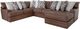 Franklin™ Asheville 4-Piece Duvall Vintage Brown Sectional-0