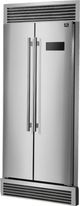 FORNO® Salerno 33" 15.6 Cu. Ft. Fingerprint Resistant Stainless Steel Built In Side-by-Side Refrigerator-1