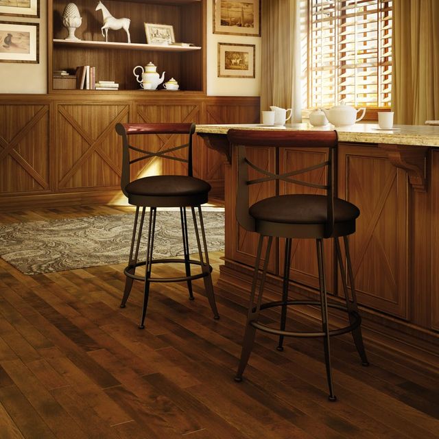 Amisco Historian Swivel Bar Stool-1
