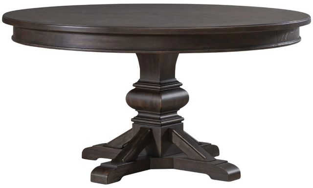 Liberty Furniture Paradise Valley Saddle Brown Pedestal Dining Table-3