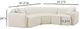 TOV Furniture Travie 3-Piece Sand Curved Modular Sofa-2