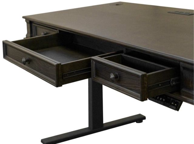 Martin Furniture Kingston Dark Chocolate Adjustable Height Standing Desk-2