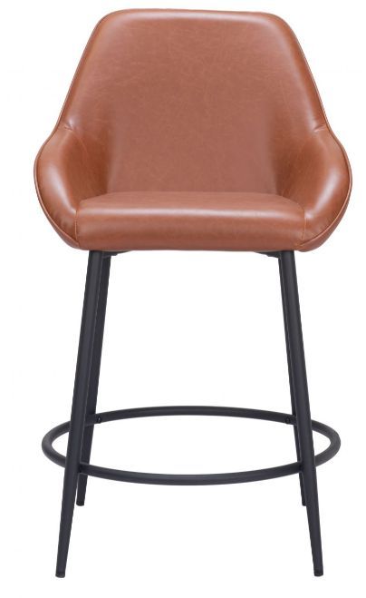 Zuo® Modern Vila Brown Counter Stool-1