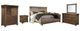 Signature Design by Ashley® Lakeleigh 5-Piece Brown Queen Panel Bed Set-0
