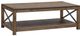 Fairfield® Arcadian Burnished Oak Rectangular Cocktail Table-0