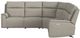 Flexsteel® Vernon Dove Gray Fabric Power Reclining Sectional with Custom Layout Options-1