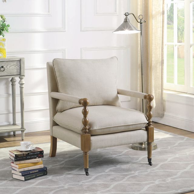 Coaster® Blanchett Beige Upholstered Accent Chair-3