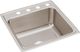 Elkay Lustertone® Classic Lustrous Satin 22" x 22" x 10-1/8" 4-Hole Single Bowl Drop-In Sink-0
