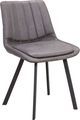 Mazin Furniture Carrie Deep Charcoal Side Chair-0