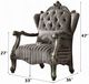 ACME Furniture Versailles Antique Platinum/Gray Chair-2