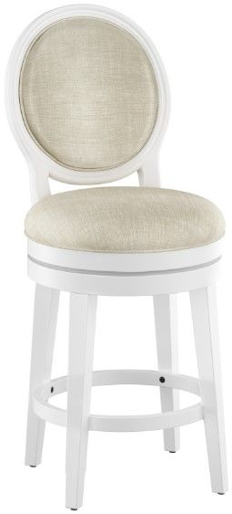 HH2 Home Dayton Beige/White Swivel Counter Stool | Fischer Furniture ...