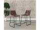Elements International Seth Distressed Cappuccino Counter Stool-4