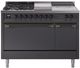 Ilve® Nostalgie II Series 48" Graphite Matte Pro Style Dual Fuel Range-0