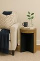 Bernards Calia Brown Spot Table with Black Base-1