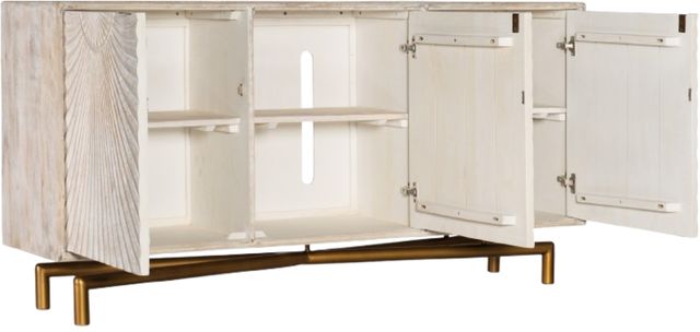 Hooker® Furniture Antique Bronze/Rustic Entertainment Console-3