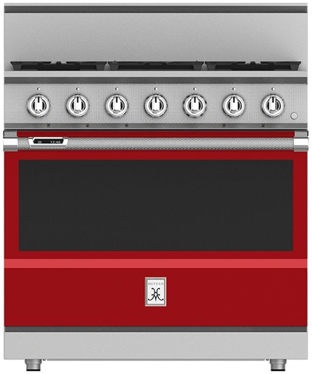 Hestan 36" Custom Color 5-Burner Pro Style Dual Fuel Range-2