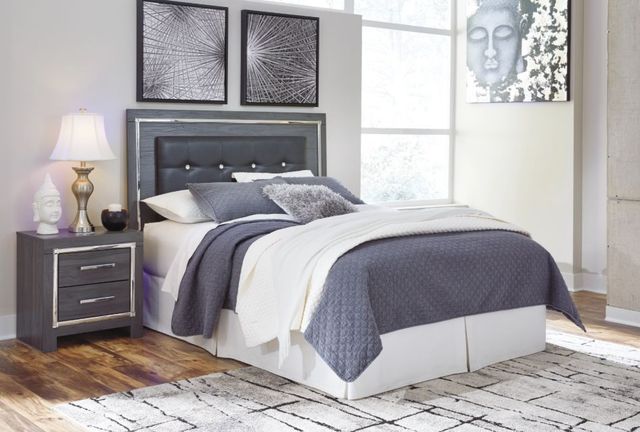 Signature Design by Ashley® Lodanna Gray Queen Upholstered Panel Headboard-1