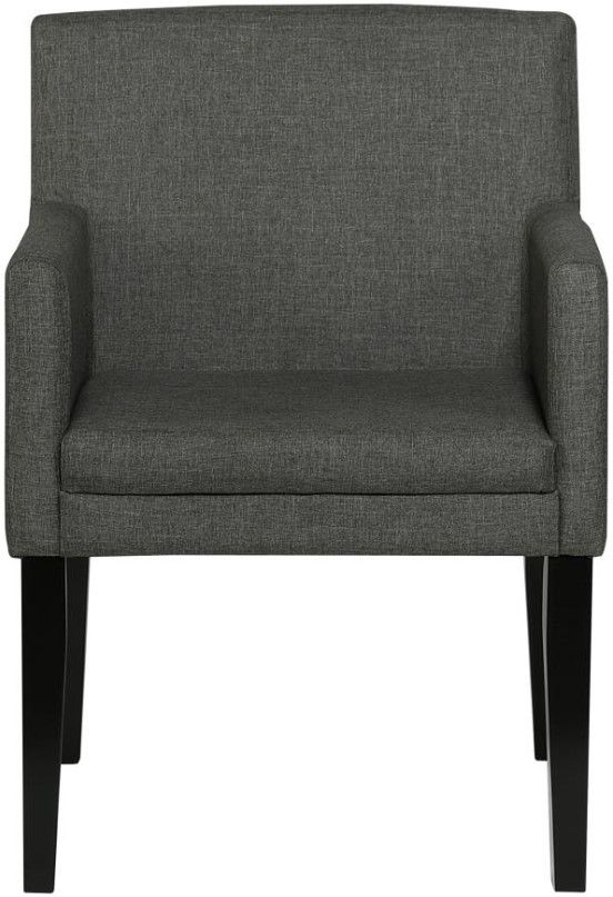 Coaster® Catherine 2-Piece Black/Charcoal Grey Upholstered Dining Arm Chair Set-2