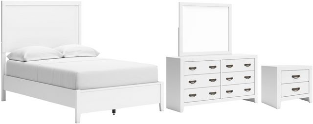 Binterglen 6 Piece Full Panel Bedroom - White Binterglen 6 Piece Full Panel Bedroom - White