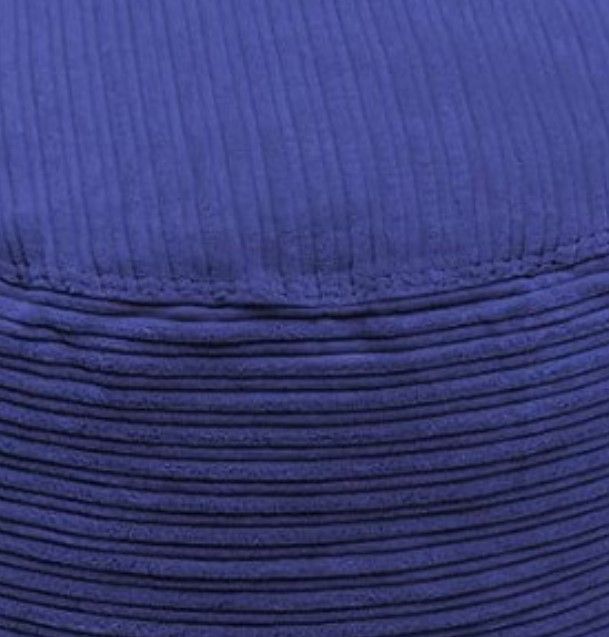 CordaRoy's® Navy Terry Corduroy Pouf Footstool-1