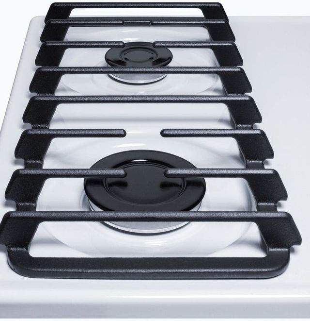 Summit® 24" White Gas Cooktop-2