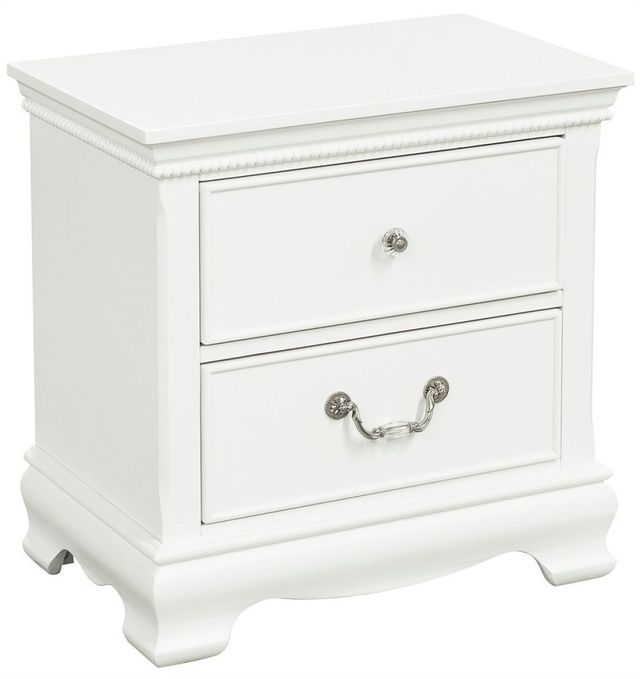 Homelegance® Lucida White Nightstand-0