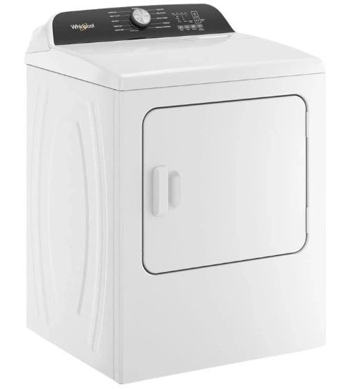 Whirlpool® 7.0 Cu. Ft. White Front Load Gas Moisture Sensing Dryer with Long Vent-2