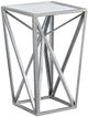Olliix by Madison Park Silver Zee Angular Mirror Accent Table-0