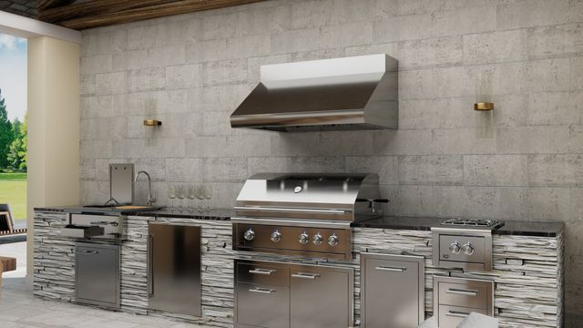 XO 4-Burner Built In Liquid Propane Gas Grill