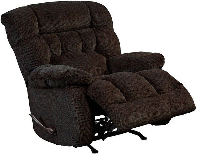 Catnapper® Daly Chocolate Chaise Swivel Glider Recliner-1
