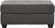 Hughes Furniture® Trotter Charcoal Ottoman-0