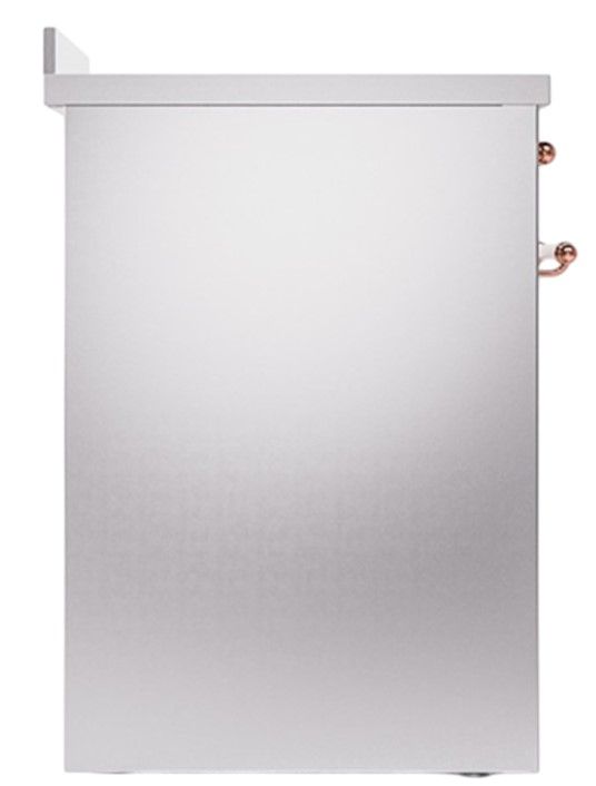Ilve® Nostalgie II Noblesse 30'' Stainless Steel Pro Style Induction Range with Copper Trim-2