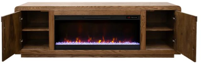 Legends Home Eclipse Bourbon Oak 81" Fireplace Console-4