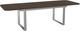 Amisco Customizable Burton 108" Rectangular Extendable Table with 1" White Oak Veneer Top, Radius Corners and 1 Leaf-1