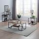 ACME Furniture Idella Rustic Oak End Table with Black Base-3