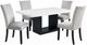 Elements International Valentino 5-Piece Black/Gray/White Dining Set-0