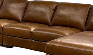 Soft Line America Leon Maple Leather Armless Loveseat