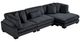 Homelegance® Traverse 3-Piece Black Modular Sectional with Reversible Chaise-0