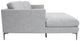 Sagebrook Home 2-Piece Stainless Steel Left-Arm Facing Sofa Sectional and Chaise-1