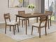Crown Mark Mills Beige/Brown Dining Side Chair-1